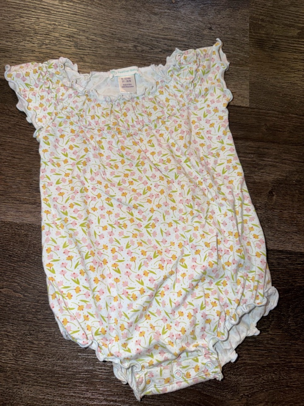 Feather Baby romper 9-12m